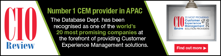 The Database Dept. is Number 1 CEM provider in APAC